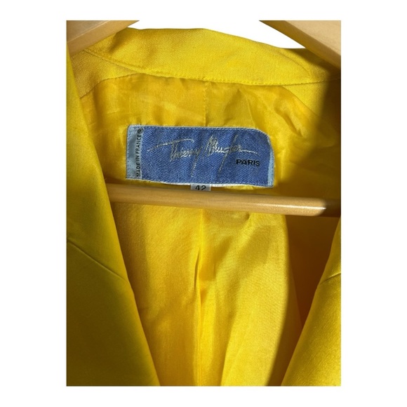 Thierry Mugler Vibrant Yellow Blazer - 100% silk - Picture 2 of 6